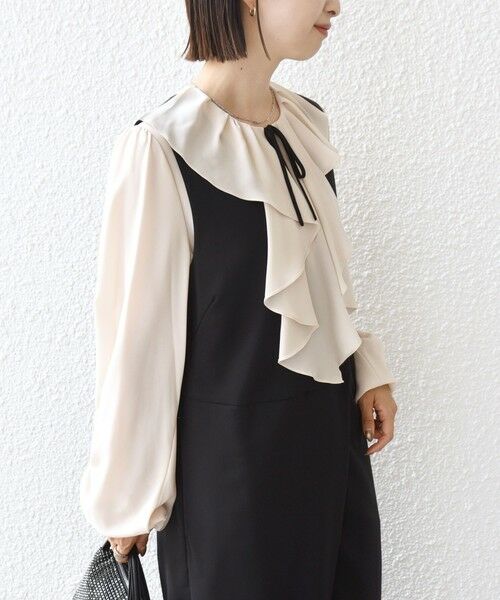 SHIPS / シップス シャツ・ブラウス | 【SHIPS別注】troisiemeCHACO: 〈手洗い可能〉ラッフル フリル ブラウス（セレモニー対応可） | 詳細22