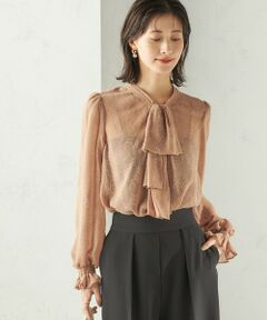 SHIPS / シップス シャツ・ブラウス | 【SHIPS別注】troisiemeCHACO: 〈手洗い可能〉2WAY シアー タイ ブラウス（セレモニー対応可）