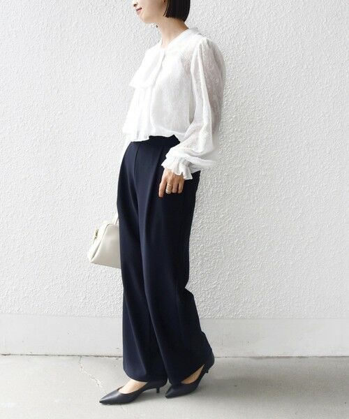 SHIPS / シップス シャツ・ブラウス | 【SHIPS別注】troisiemeCHACO: 〈手洗い可能〉2WAY シアー タイ ブラウス（セレモニー対応可） | 詳細2