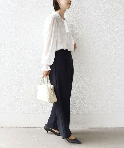 SHIPS / シップス シャツ・ブラウス | 【SHIPS別注】troisiemeCHACO: 〈手洗い可能〉2WAY シアー タイ ブラウス（セレモニー対応可） | 詳細4