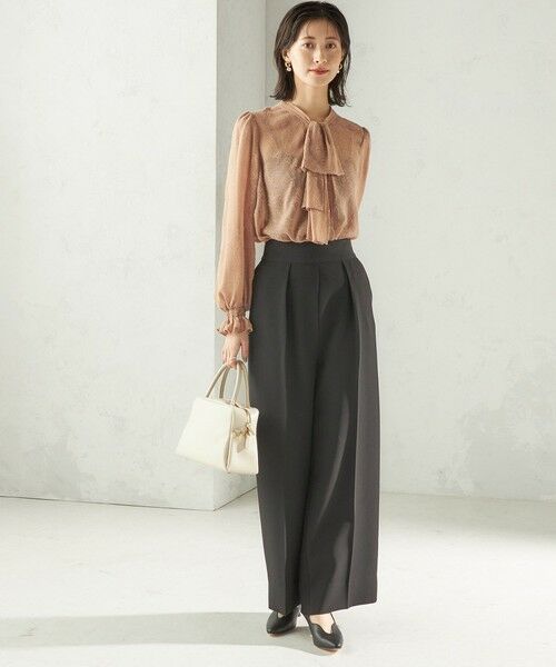 SHIPS / シップス シャツ・ブラウス | 【SHIPS別注】troisiemeCHACO: 〈手洗い可能〉2WAY シアー タイ ブラウス（セレモニー対応可） | 詳細14