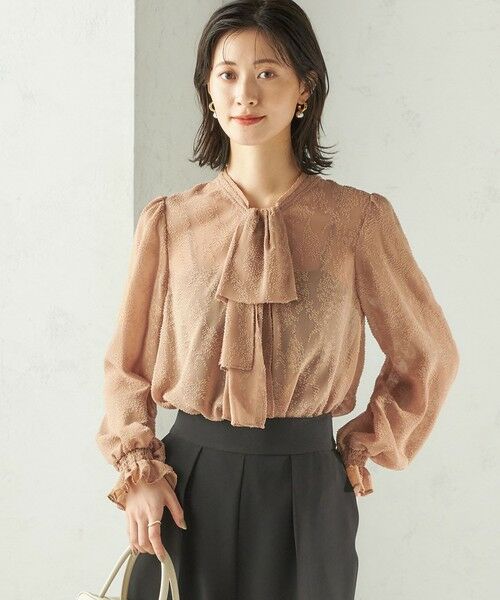 SHIPS / シップス シャツ・ブラウス | 【SHIPS別注】troisiemeCHACO: 〈手洗い可能〉2WAY シアー タイ ブラウス（セレモニー対応可） | 詳細15