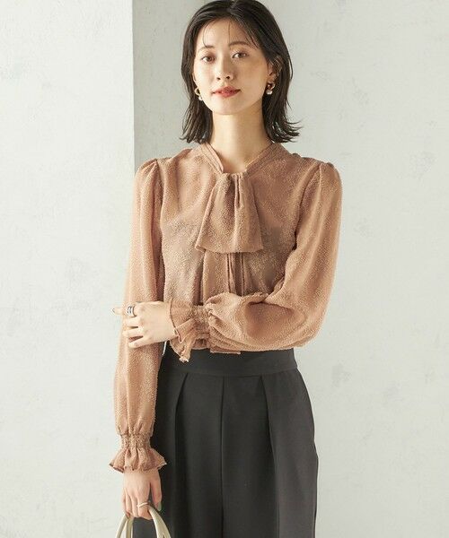 SHIPS / シップス シャツ・ブラウス | 【SHIPS別注】troisiemeCHACO: 〈手洗い可能〉2WAY シアー タイ ブラウス（セレモニー対応可） | 詳細16