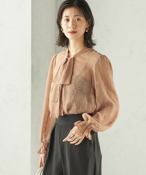 SHIPS / シップス シャツ・ブラウス | 【SHIPS別注】troisiemeCHACO: 〈手洗い可能〉2WAY シアー タイ ブラウス（セレモニー対応可） | 詳細17