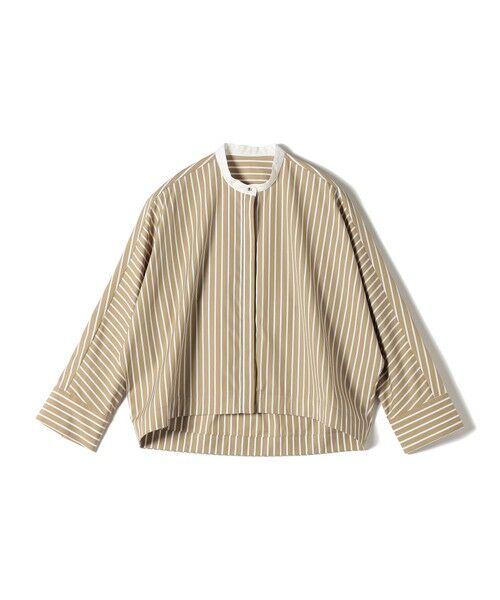 SHIPS / シップス シャツ・ブラウス | 〈手洗い可能〉コットン ポリエステル ストライプ ドルマン 長袖 シャツ | 詳細9