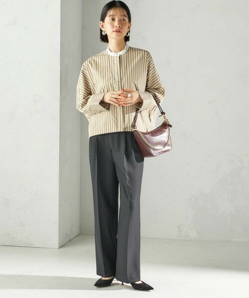 SHIPS / シップス シャツ・ブラウス | 〈手洗い可能〉コットン ポリエステル ストライプ ドルマン 長袖 シャツ | 詳細2