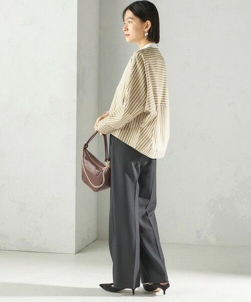 SHIPS / シップス シャツ・ブラウス | 〈手洗い可能〉コットン ポリエステル ストライプ ドルマン 長袖 シャツ | 詳細3