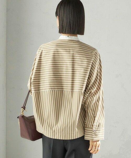 SHIPS / シップス シャツ・ブラウス | 〈手洗い可能〉コットン ポリエステル ストライプ ドルマン 長袖 シャツ | 詳細7