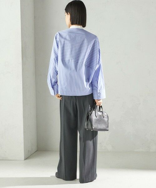 SHIPS / シップス シャツ・ブラウス | 〈手洗い可能〉コットン ポリエステル ストライプ ドルマン 長袖 シャツ | 詳細18