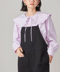 SHIPS / シップス シャツ・ブラウス | SHIPS NINE CASE:〈手洗い可能〉ビッグ カラー ブラウス