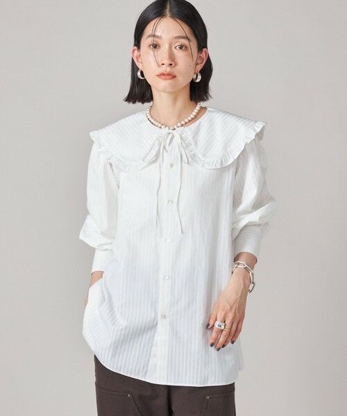 SHIPS / シップス シャツ・ブラウス | SHIPS NINE CASE:〈手洗い可能〉ビッグ カラー ブラウス | 詳細8