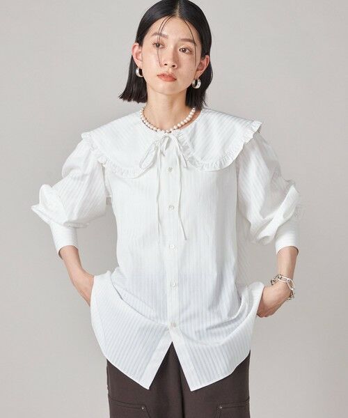 SHIPS / シップス シャツ・ブラウス | SHIPS NINE CASE:〈手洗い可能〉ビッグ カラー ブラウス | 詳細9