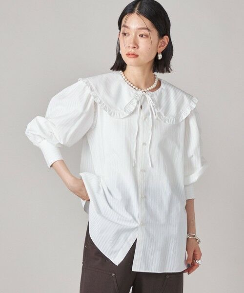 SHIPS / シップス シャツ・ブラウス | SHIPS NINE CASE:〈手洗い可能〉ビッグ カラー ブラウス | 詳細13