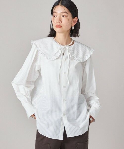 SHIPS / シップス シャツ・ブラウス | SHIPS NINE CASE:〈手洗い可能〉ビッグ カラー ブラウス | 詳細14