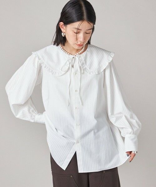 SHIPS / シップス シャツ・ブラウス | SHIPS NINE CASE:〈手洗い可能〉ビッグ カラー ブラウス | 詳細18