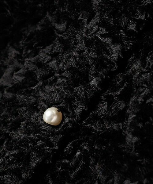 SHIPS / シップス シャツ・ブラウス | little black:〈手洗い可能〉パール 釦 フリル チュール 半袖 ブラウス | 詳細25