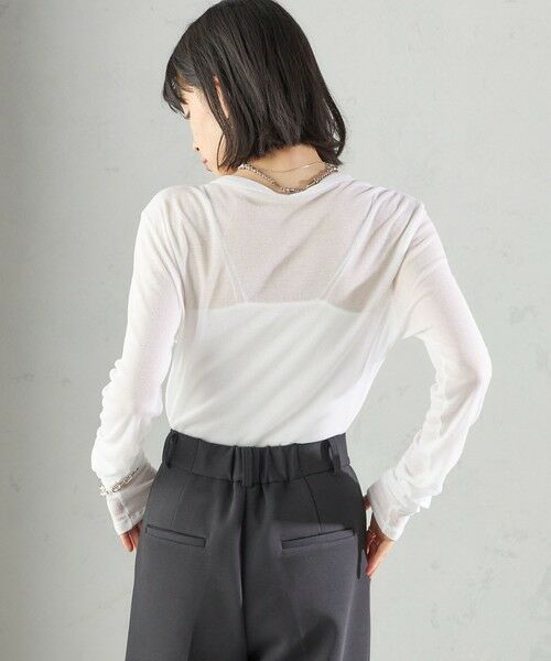 SHIPS / シップス Tシャツ | s.oyamadaコラボ:〈手洗い可能〉シアー テレコ ロング スリーブ TEE | 詳細12