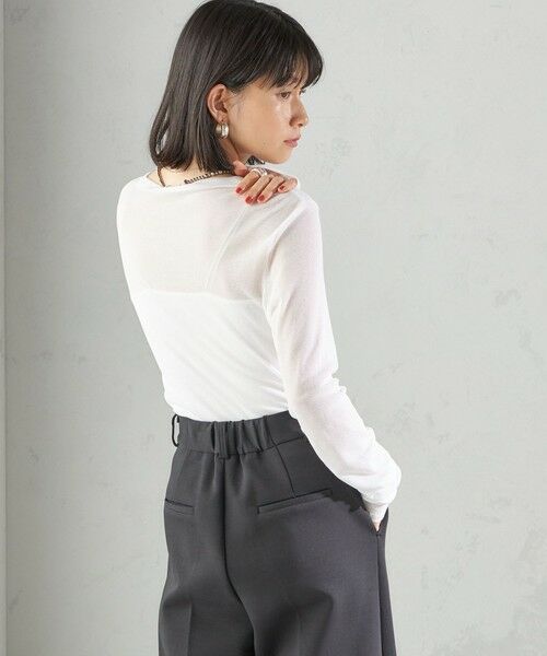 SHIPS / シップス Tシャツ | s.oyamadaコラボ:〈手洗い可能〉シアー テレコ ロング スリーブ TEE | 詳細13