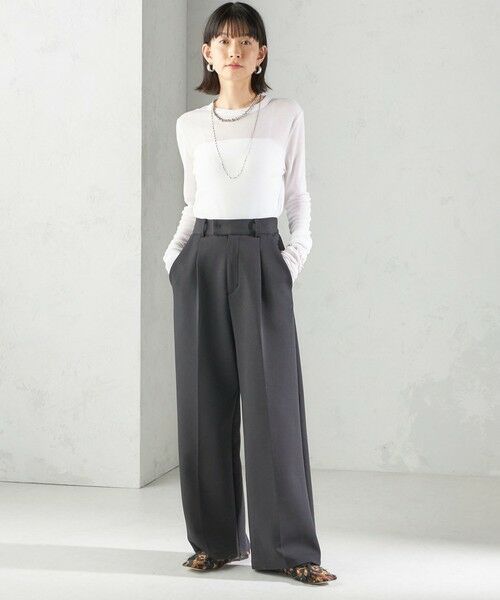 SHIPS / シップス Tシャツ | s.oyamadaコラボ:〈手洗い可能〉シアー テレコ ロング スリーブ TEE | 詳細3