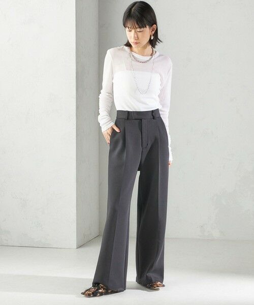 SHIPS / シップス Tシャツ | s.oyamadaコラボ:〈手洗い可能〉シアー テレコ ロング スリーブ TEE | 詳細4