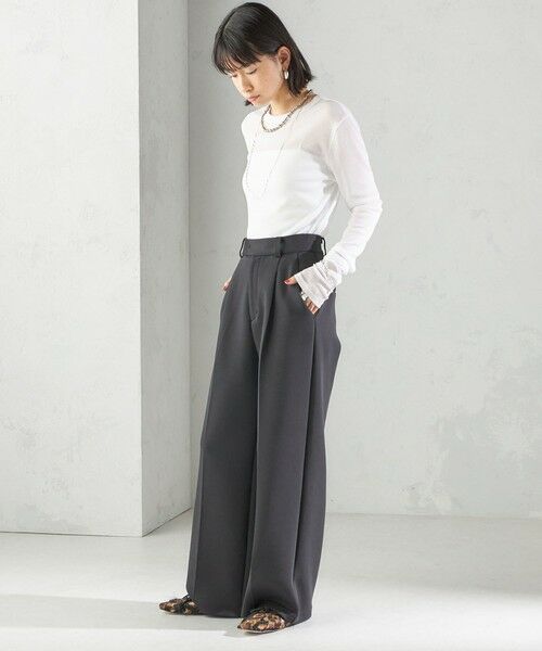 SHIPS / シップス Tシャツ | s.oyamadaコラボ:〈手洗い可能〉シアー テレコ ロング スリーブ TEE | 詳細5