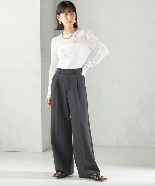 SHIPS / シップス Tシャツ | s.oyamadaコラボ:〈手洗い可能〉シアー テレコ ロング スリーブ TEE | 詳細9