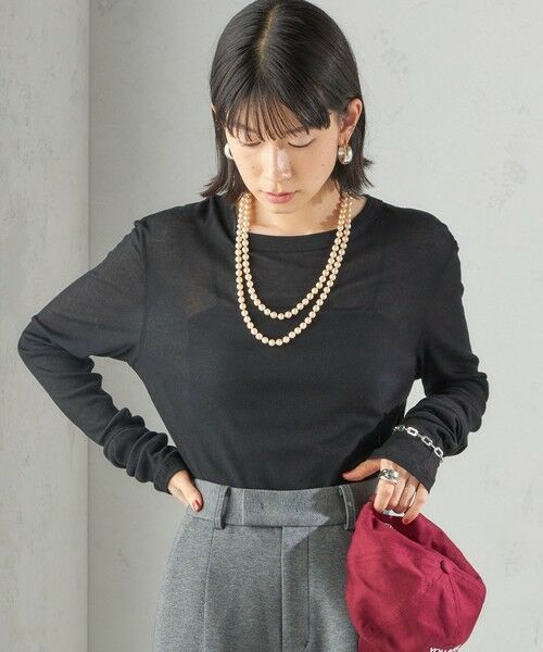 SHIPS / シップス Tシャツ | s.oyamadaコラボ:〈手洗い可能〉シアー テレコ ロング スリーブ TEE | 詳細28