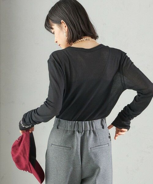 SHIPS / シップス Tシャツ | s.oyamadaコラボ:〈手洗い可能〉シアー テレコ ロング スリーブ TEE | 詳細30