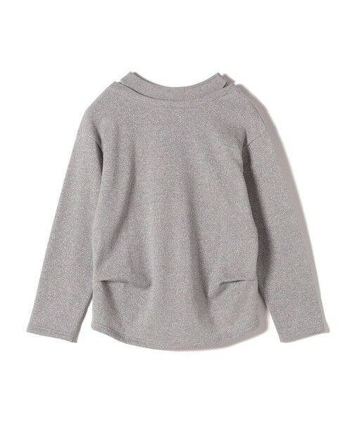 SHIPS / シップス スウェット | 〈手洗い可能〉レイヤード デザイン ラメ メランジ 裏毛 プルオーバー | 詳細11