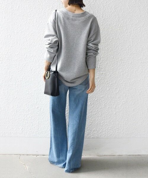 SHIPS / シップス スウェット | 〈手洗い可能〉レイヤード デザイン ラメ メランジ 裏毛 プルオーバー | 詳細3