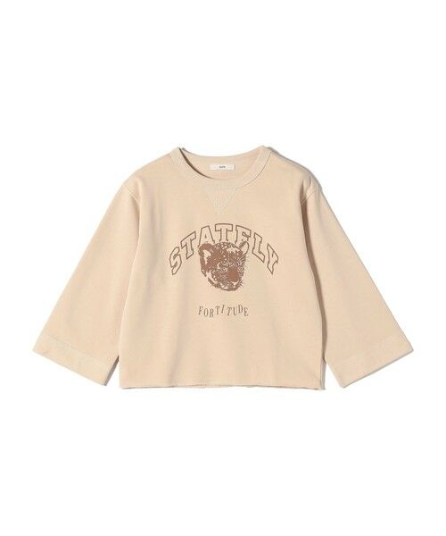 SHIPS / シップス スウェット | 【WEB限定】〈洗濯機可能〉七分袖 ワイド スリーブ プリント スウェット | 詳細11