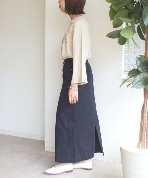 SHIPS / シップス スウェット | 【WEB限定】〈洗濯機可能〉七分袖 ワイド スリーブ プリント スウェット | 詳細3