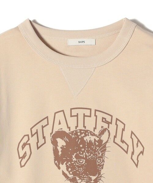 SHIPS / シップス スウェット | 【WEB限定】〈洗濯機可能〉七分袖 ワイド スリーブ プリント スウェット | 詳細13