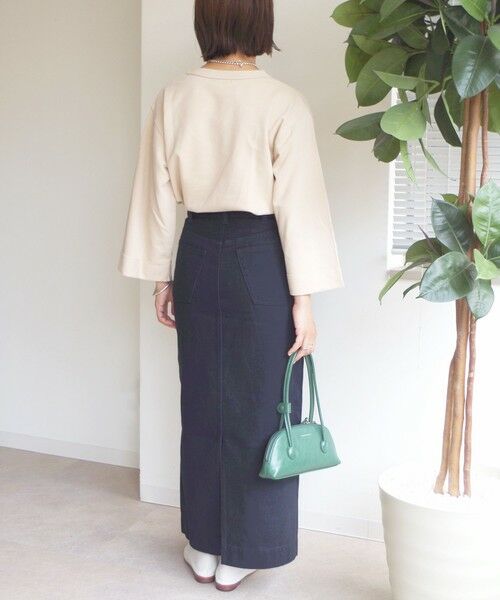 SHIPS / シップス スウェット | 【WEB限定】〈洗濯機可能〉七分袖 ワイド スリーブ プリント スウェット | 詳細4