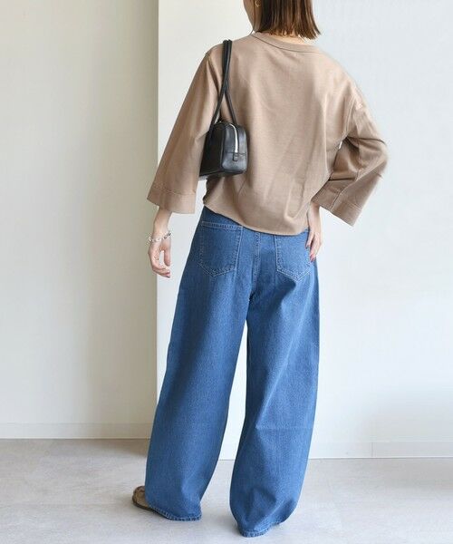 SHIPS / シップス スウェット | 【WEB限定】〈洗濯機可能〉七分袖 ワイド スリーブ プリント スウェット | 詳細19