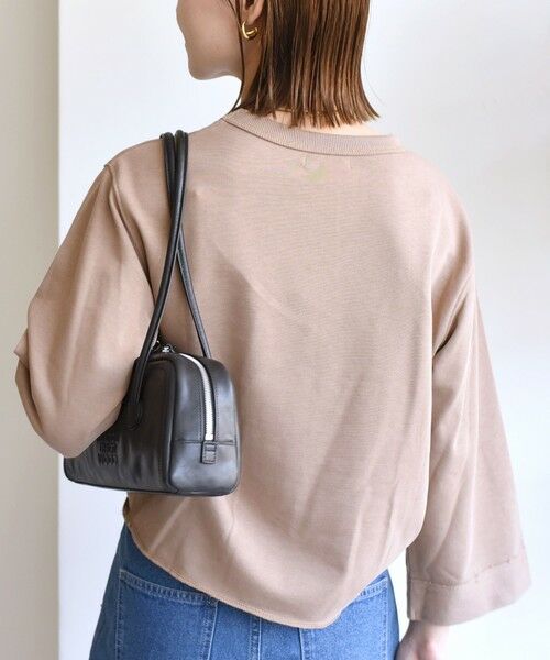 SHIPS / シップス スウェット | 【WEB限定】〈洗濯機可能〉七分袖 ワイド スリーブ プリント スウェット | 詳細23