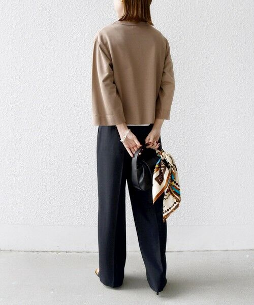 SHIPS / シップス スウェット | 【WEB限定】〈洗濯機可能〉七分袖 ワイド スリーブ プリント スウェット | 詳細28