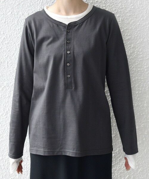 SHIPS / シップス カットソー（半袖以外） | レイヤード ライク ヘンリーネック プルオーバー | 詳細11