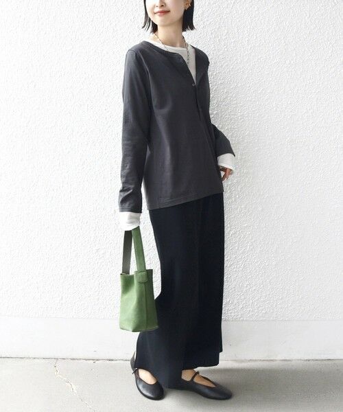 SHIPS / シップス カットソー（半袖以外） | レイヤード ライク ヘンリーネック プルオーバー | 詳細4