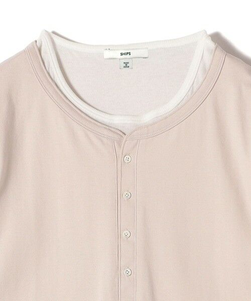 SHIPS / シップス カットソー（半袖以外） | レイヤード ライク ヘンリーネック プルオーバー | 詳細25