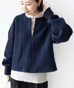 SHIPS / シップス Tシャツ | 《一部追加予約》〈手洗い可能〉ケーブル ジャージー スキッパー プルオーバー