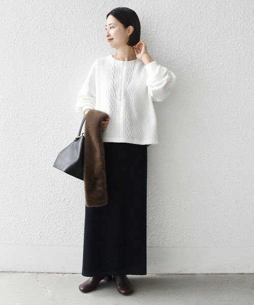 SHIPS / シップス Tシャツ | 〈手洗い可能〉ケーブル ジャージー スキッパー プルオーバー | 詳細10