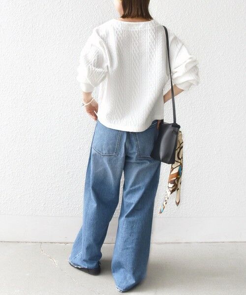 SHIPS / シップス Tシャツ | 〈手洗い可能〉ケーブル ジャージー スキッパー プルオーバー | 詳細3