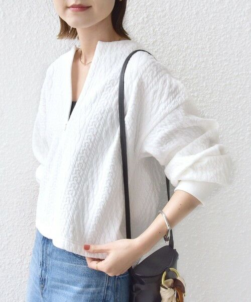 SHIPS / シップス Tシャツ | 〈手洗い可能〉ケーブル ジャージー スキッパー プルオーバー | 詳細6