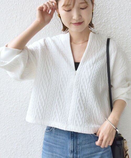 SHIPS / シップス Tシャツ | 〈手洗い可能〉ケーブル ジャージー スキッパー プルオーバー | 詳細9