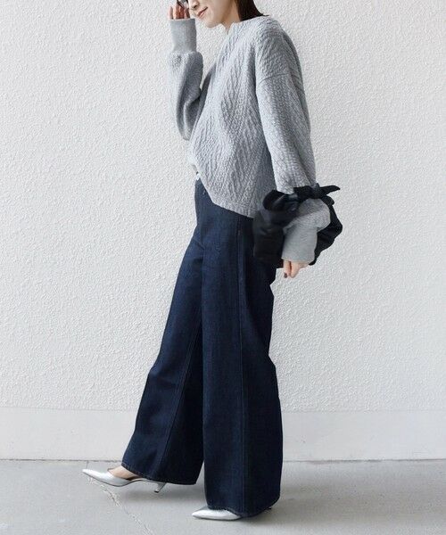 SHIPS / シップス Tシャツ | 〈手洗い可能〉ケーブル ジャージー スキッパー プルオーバー | 詳細21