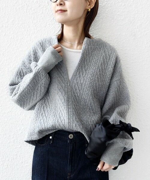 SHIPS / シップス Tシャツ | 〈手洗い可能〉ケーブル ジャージー スキッパー プルオーバー | 詳細26