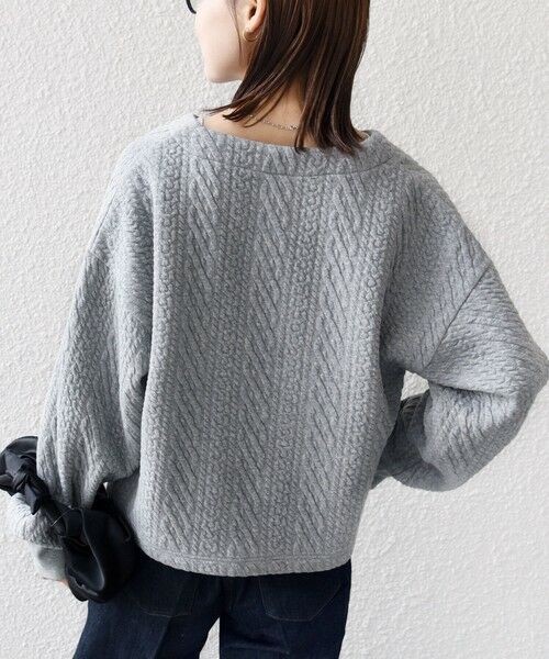 SHIPS / シップス Tシャツ | 〈手洗い可能〉ケーブル ジャージー スキッパー プルオーバー | 詳細28