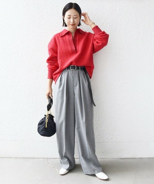 SHIPS / シップス カットソー（半袖以外） | 【WEB限定】〈手洗い可能〉ケーブル ジャージー ポロ プルオーバー | 詳細16