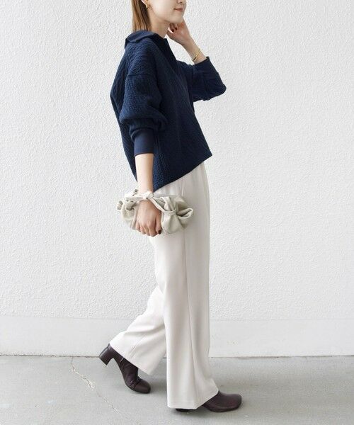 SHIPS / シップス カットソー（半袖以外） | 【WEB限定】〈手洗い可能〉ケーブル ジャージー ポロ プルオーバー | 詳細29